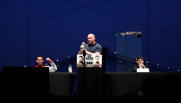 Dana White reveló que la isla privada para UFC sigue en pie y podría estar lista en un mes. (Getty Images)