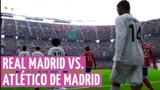 PES 2020: Real Madrid vs. Atlético de Madrid, así quedó la previa del clásico en el simulador