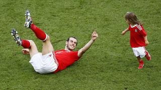 Gareth Bale y el tierno momento junto a su hija en la Eurocopa