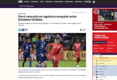 Perú empató 1-1 con Estados Unidos: así informó la prensa internacional sobre el amistoso [FOTOS]
