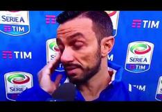 Jugador italiano rompe a llorar por ser acusado de pedófilo