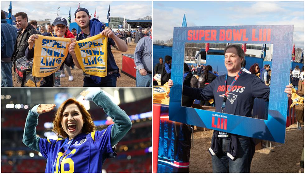 Así se vive la final en la previa del Super Bowl 2019. (Getty Images)