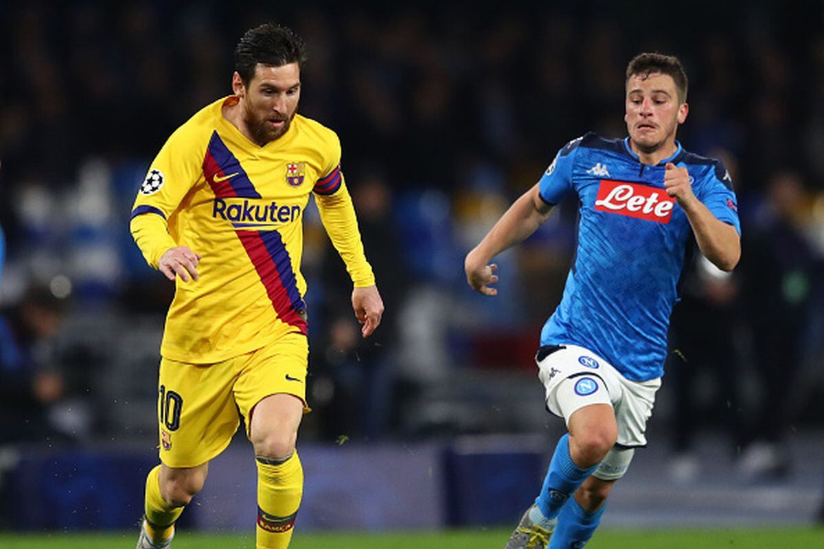 Barcelona empató 1-1 en casa del Napoli por octavos de final de la Champions. (Foto: Getty Images)