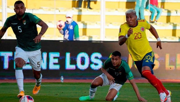 Colombia empató 1-1 con Bolivia en La Paz por las Eliminatorias Qatar 2022. (Foto: EFE)
