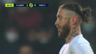 No puede con su genio: Sergio Ramos fue expulsado en el PSG vs. Lorient por la Ligue 1