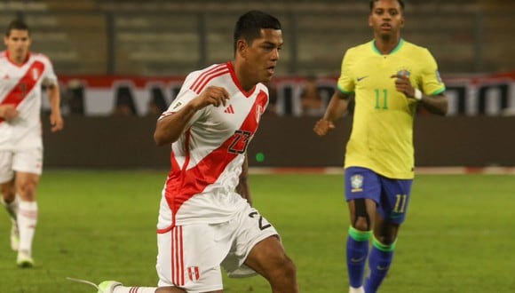 Joao Grimaldo dejó una buena impresión en su debut con Perú. (Foto: José Carlos Serrano)