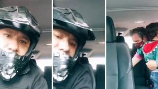 Hombre es asaltado mientras hacía un ‘live’ de TikTok al lado de su hijo y su mascota