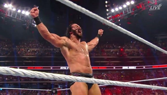 WWE Royal Rumble 2020: Drew McIntyre ganó la ‘Batalla Real’. (Twitter)
