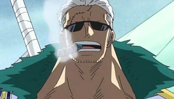 Tal como su nombre sugiere, Smoker es un incesante fumador, y lo hace de manera peculiar, con dos puros en mano. Este personaje hará su aparición en la segunda temporada de "One Piece"