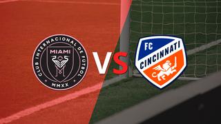 Termina el primer tiempo con una victoria para Inter Miami vs FC Cincinnati por 3-2