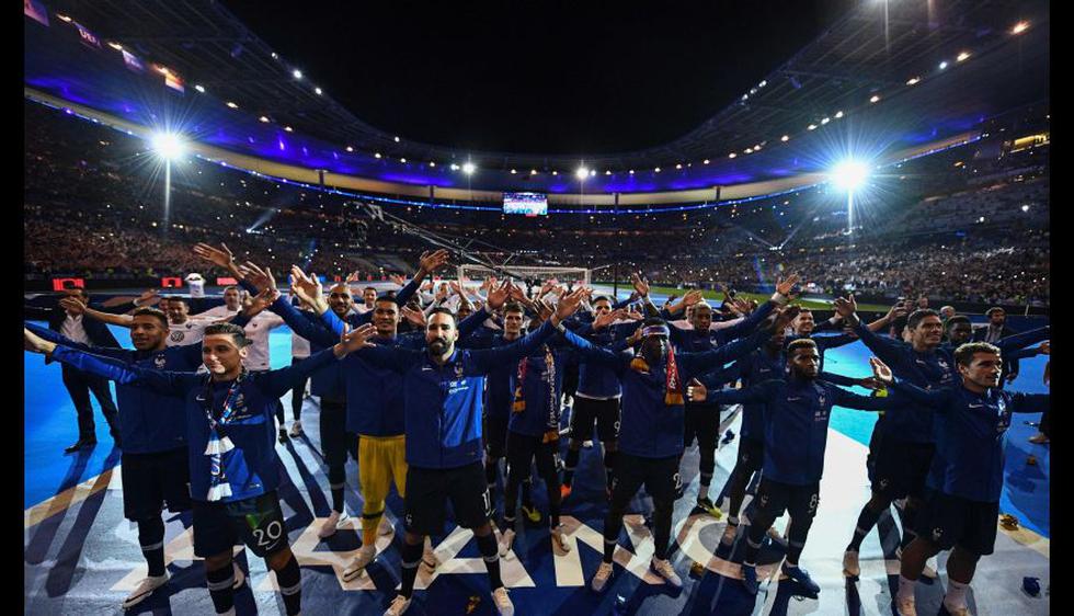 El festejo de Francia del Mundial Rusia 2018, por primera vez, en el Stade de France. (Foto: Reuters)