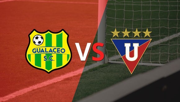 Termina el primer tiempo con una victoria para Liga de Quito vs Gualaceo por 1-0