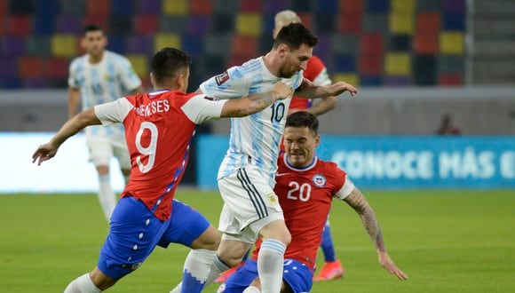 Lionel Messi marcó su segundo gol en las Eliminatorias Qatar 2022. (Foto: Prensa Selección Argentina)