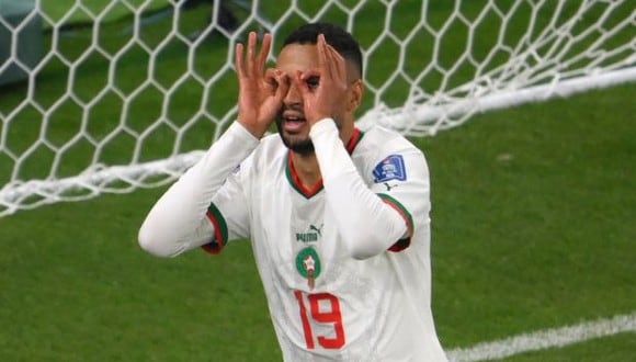 Gol de Youssef En-Nesyri para el 2-0 de Marruecos vs. Canadá. (Foto: AFP)
