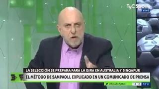 Cosa de locos: periodista pide "sacar a patadas" a Sampaoli de Argentina por esta razón [VIDEO]