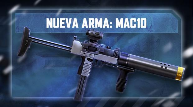 New weapon in Free Fire Mac10