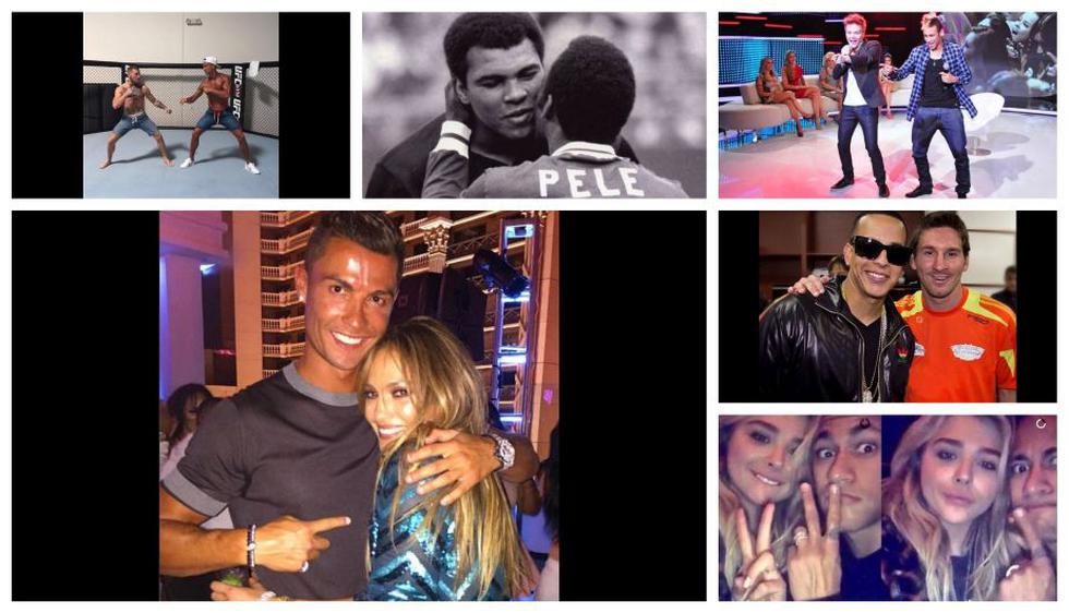 Como Ronaldo con Jennifer Lopez: cuando los famosos se encuentran en el mundo.