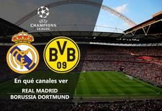 Canales TV que transmiten Real Madrid vs. B. Dortmund hoy en vivo por final de Champions League