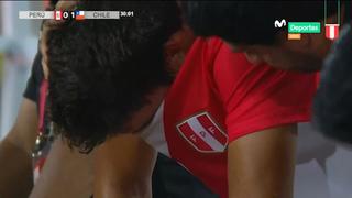 Perú vs. Chile: Rafael Caipo sufrió dura lesión y terminó llorando [VIDEO]