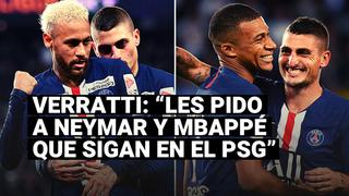 Marco Verratti reveló cómo intenta convencer a Neymar y Mbappé de renovar con PSG