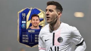 FIFA 22: Lionel Messi rompe récords con su carta del Equipo del Año (TOTY)