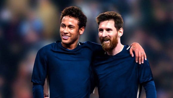 Neymar y Lionel Messi coincidieron en el Barcelona, donde ganaron la Champions League 14-15. (Foto: AFP)