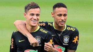 Neymar envió mensaje a Coutinho en plena presentación con Barcelona