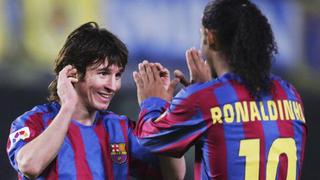 Ronaldinho felicitó a Lionel Messi por sus 500 goles: "Yo te regalé el primero" [VIDEO]