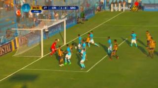 Sporting Cristal: Jesús Rabanal se falló gol debajo del arco [VIDEO]