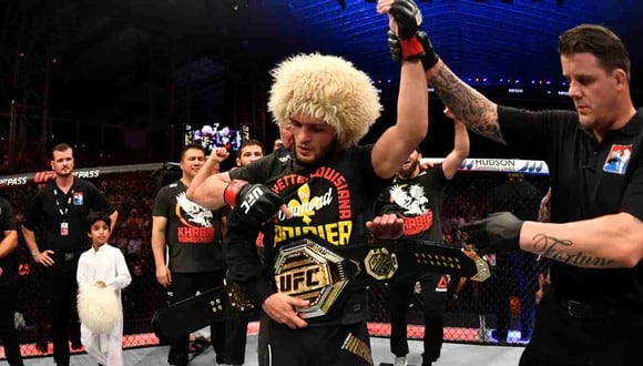 Khabib Nurmagomedov se retiró oficialmente, anunció el presidente de UFC Dana White. (Foto: Getty Images)