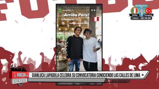 Gianluca Lapadula disfrutó de su visita por el Centro de Lima