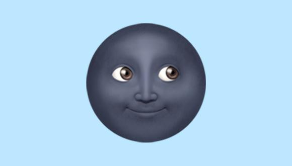 ¿Sabías realmente el significado del emoji de la luna oscura de WhatsApp? (Foto: Emojipedia)