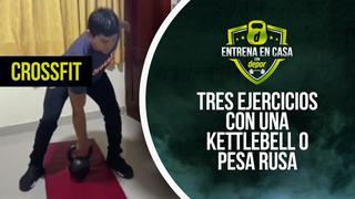 Ejercicios de CrossFit en casa: tres ejercicios con una kettlebell o pesa rusa