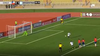 Los dejan 'rojos': doblete de Matías Godoy de penal y Argentina vence 2-0 a Chile por Hexagonal Final [VIDEO]