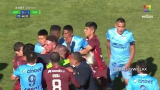 No solo fútbol: la trifulca en el Universitario vs. ADT en el partido de la Liga 1 