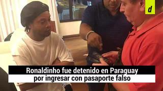 Ronaldinho fue detenido en Paraguay por presentar pasaporte falso