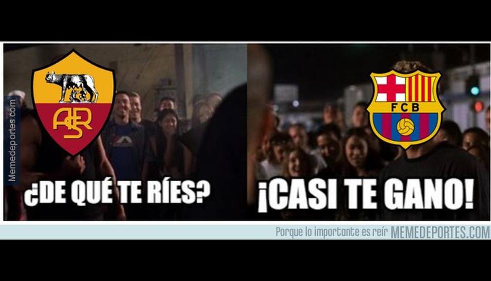 Los mejores memes del Barcelona-Roma por la vuelta de cuartos de final de Champions League. (Difusión)