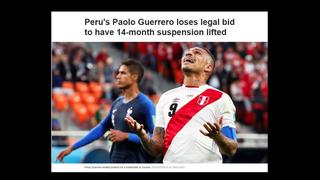 Paolo Guerrero: así reaccionó la prensa internacional tras decisión de Tribunal Federal Suizo