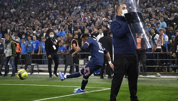 PSG tuvo un partido complicado este domingo en cada del Marsella de Sampaoli. (Foto: AFP)