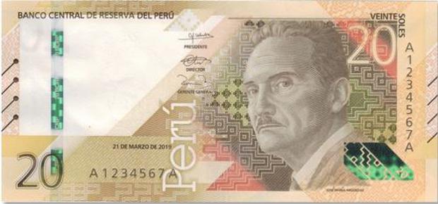 El nuevo billete de S/ 20 está protagonizado por el destacado escritor José María Arguedas (Foto: BCR)