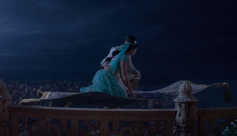 Disney liberó nuevo adelanto de "Aladdin" con escena de los protagonistas en la alfombra voladora. (Foto: Disney)