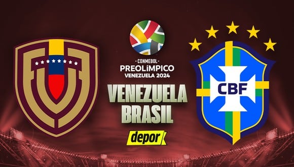 Venezuela vs. Brasil se enfrentan en partido por Preolímpico Sub-23. (Diseño: Depor)