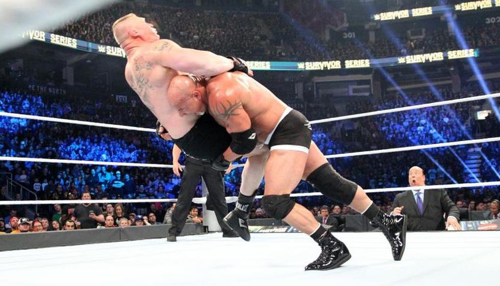 Goldberg venció a Brock Lesnar en Survivor Series. (WWE)