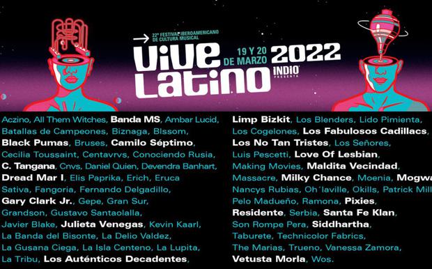 Vive Latino 2022 will participate in more than 70 bands from different parts of the world (Photo: Vive Latino 2022 / Instagram)