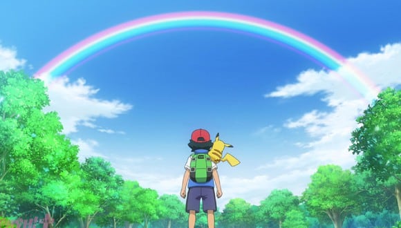 Imagen del último episodio de Pokémon con Ash