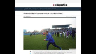 Prensa chilena destacó la campaña de Mario Salas en Sporting Cristal [FOTOS]