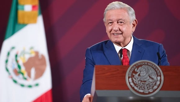 El presidente de México, Andrés Manuel López Obrador anuncia el aumento del salario mínimo en el Salón de la Tesorería de Palacio Nacional. Se trata de una de las promesas de su gobierno (Foto: AFP)