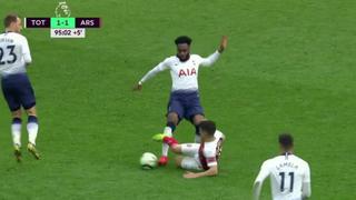 Roja para Torreira: así se fue expulsado en Arsenal vs. Tottenham por la Premier [VIDEO]