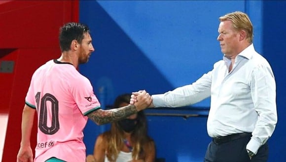 Ronald Koeman dio detalles de la charla que tuvo con Lionel Messi.