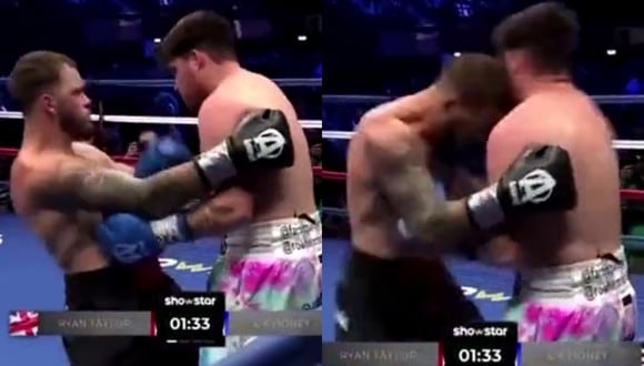 El youtuber británico Ryan Taylor se ganó el repudio de las redes sociales tras propinarle un cabezazo al instagrammer estadounidense DK Money en el primer round de su combate de box. | Crédito: @ElliotHackney / Twitter